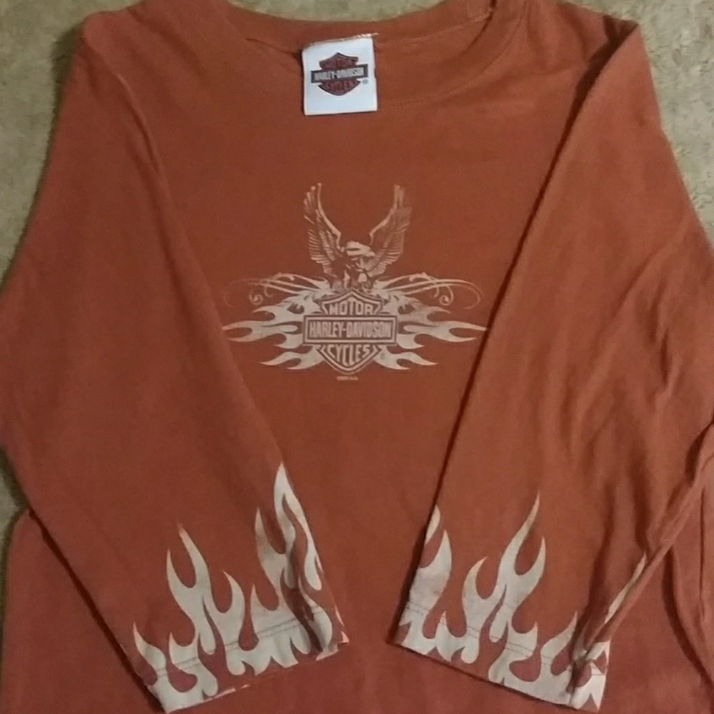 Harley Davidson Three Quarter Sleeve Tee